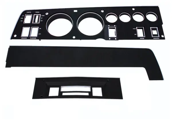143-Acset Mopar 1968 Dodge Charger Rallye Dash Bezel Kit (Am/Fm - With Ac) 1