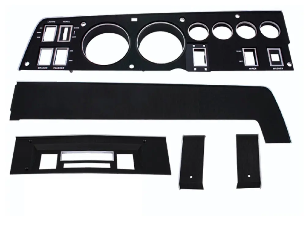 143-Set Mopar 1968 Dodge Charger Rallye Dash Bezel Kit (Am/Fm - No Ac) 1