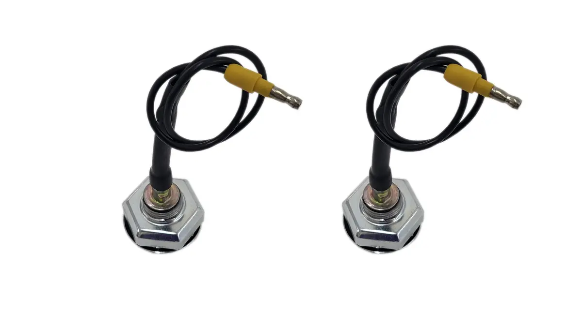 163-Df Mopar 1968 Dodge And Plymouth Front Curved Side Marker Light With Amber Lens Color 2