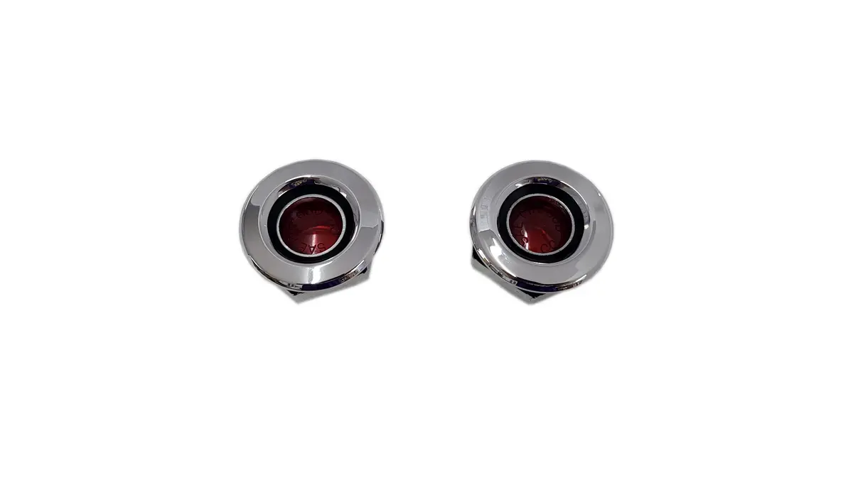 163-Sr Mopar 1968 Plymouth Rear Flat Side Marker Light With Red Lens 1