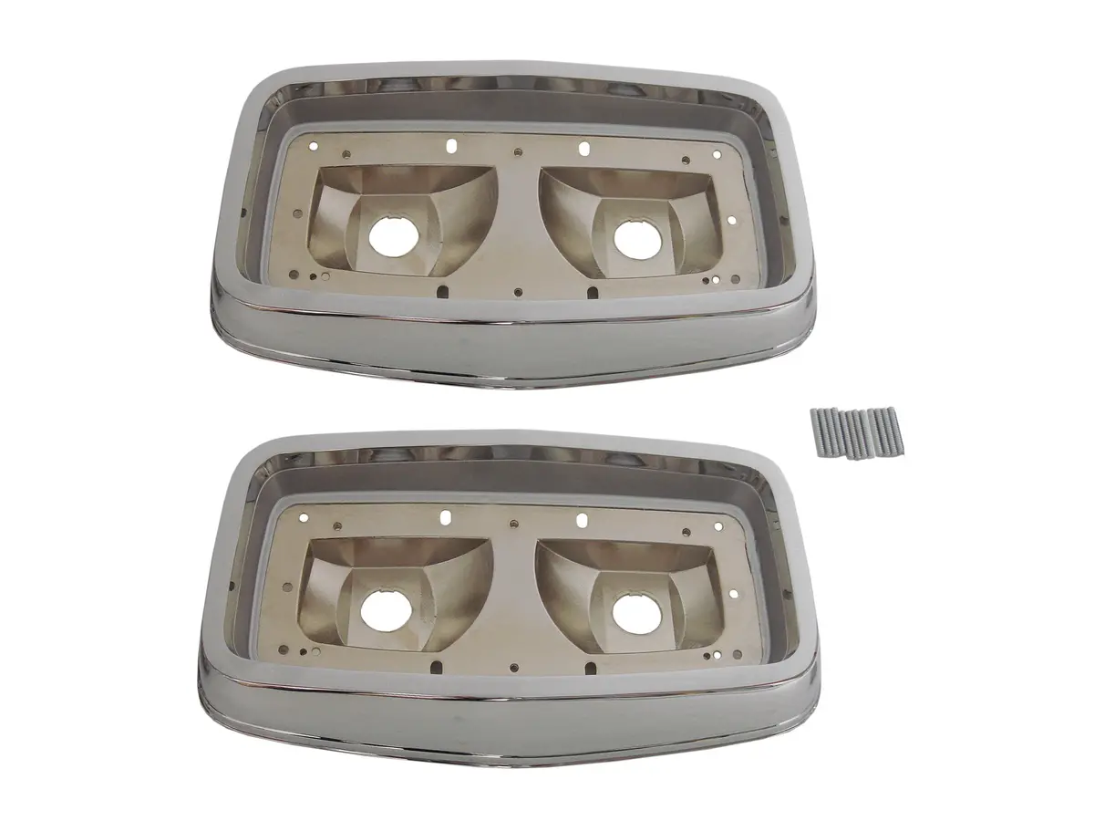 165-64B Mopar 1964 Plymouth Belvedere And Fury Taillight Bezels 1