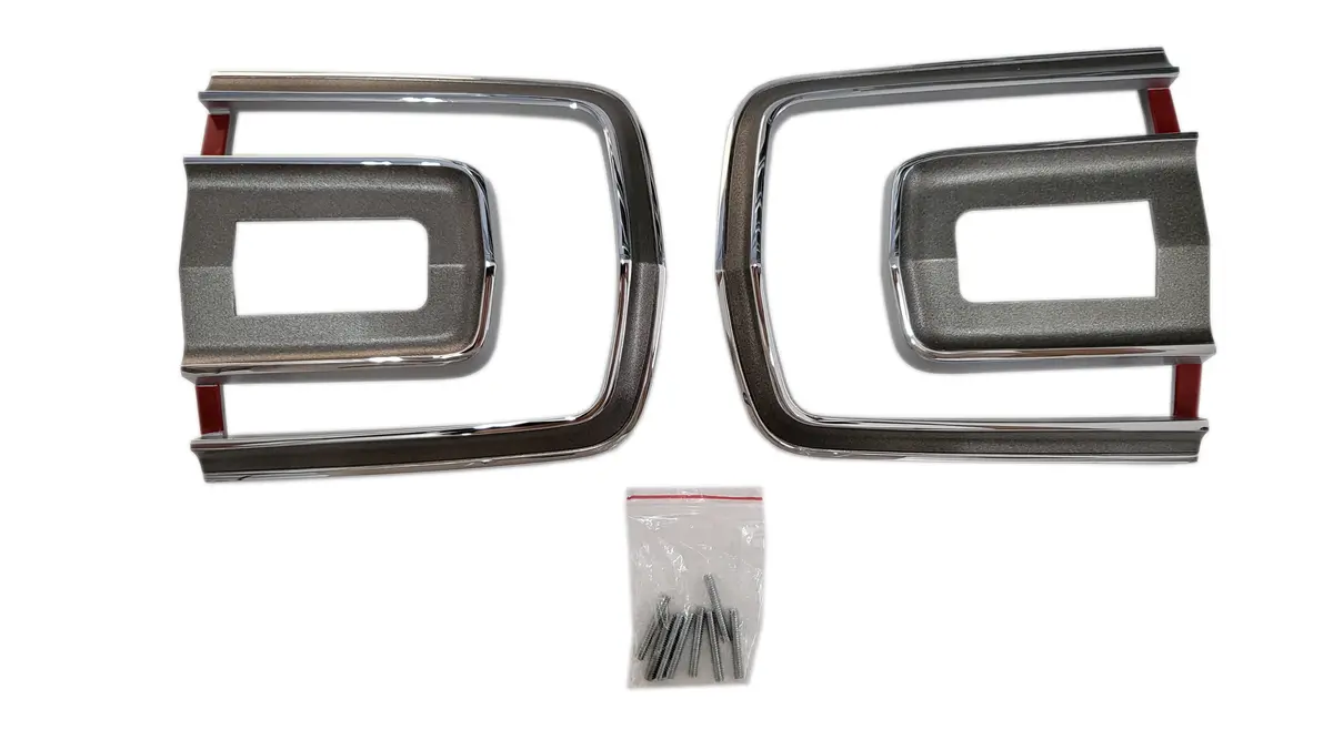 165-68Gtxset Mopar 1968 Plymouth Gtx Taillight Bezels 1