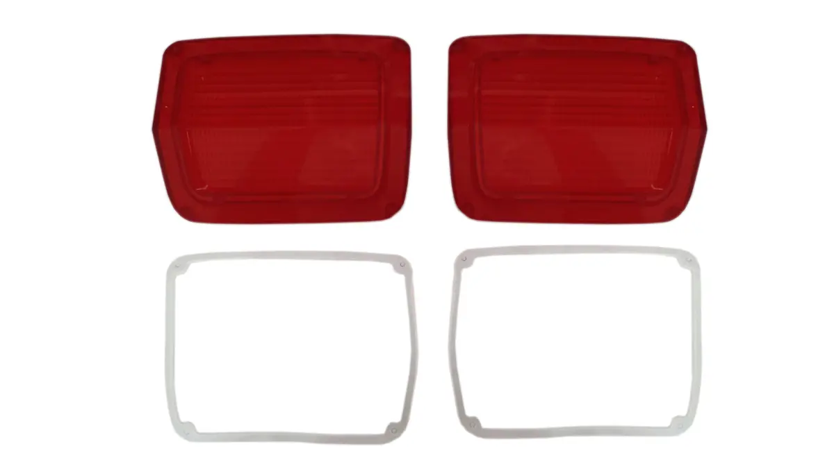 165Sp-65L Mopar 1965 Plymouth Belvedere Taillight Lenses (Without Trim) 1