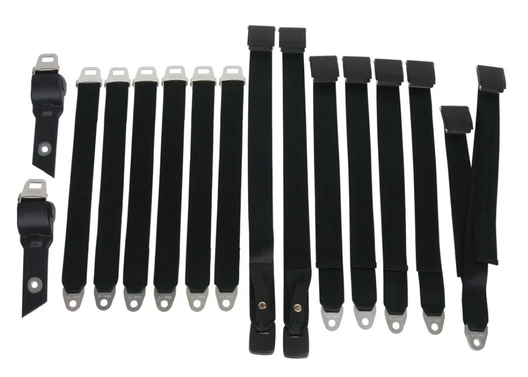 1850-69Ben Mopar 1968-69 B-Body Bench Seatbelt Set 1
