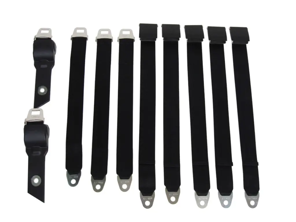 1850-69Cbuk Mopar 1968-69 B-Body Convertible Bucket Seatbelt Set 1