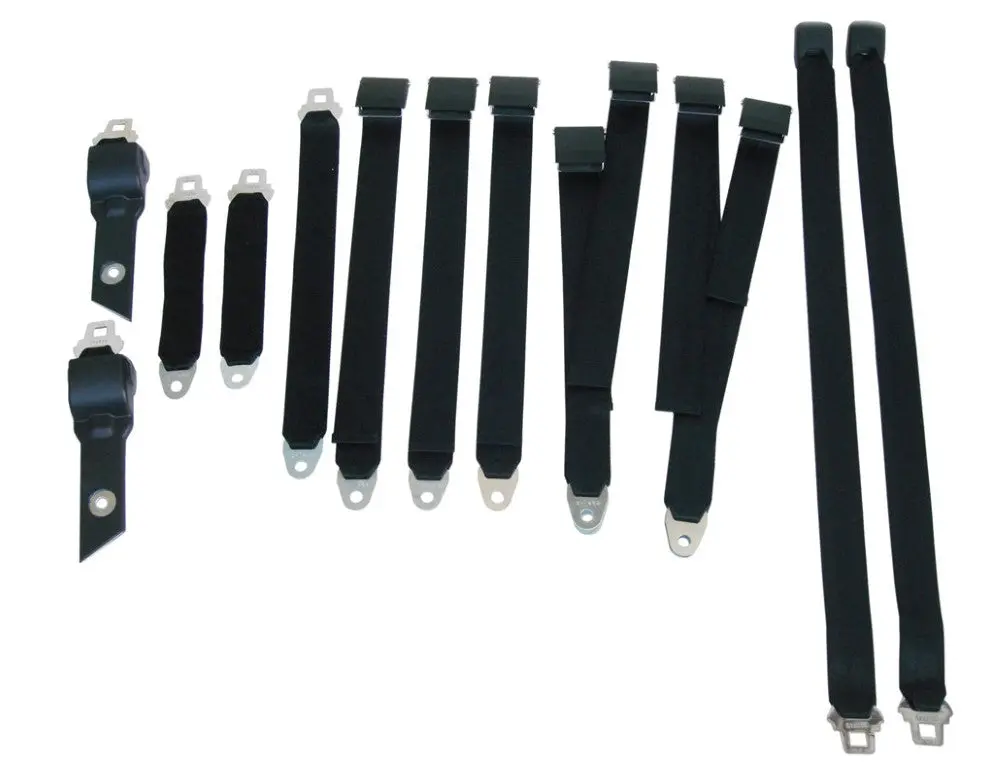 1850-70Buk Mopar 1970 B-Body Bucket Seatbelt Set 1