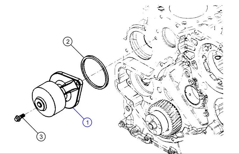 19-26 Ram 6.7L Cummins Water Pump Thermostat Kit 1