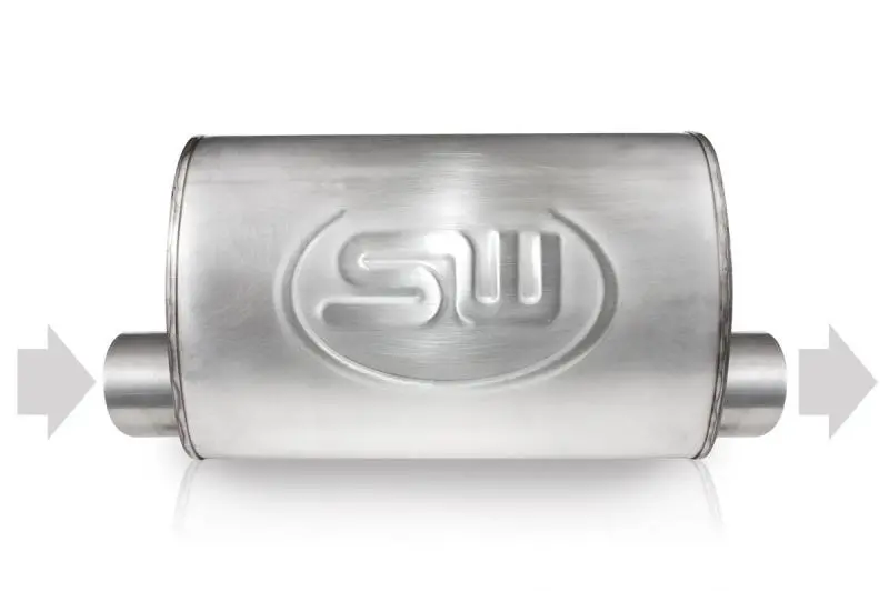 Stainless Works Offset Inlet/Outlet Exhaust Flange – 2-Inch Id / 2-Inch Od, 4X8 Inch 1