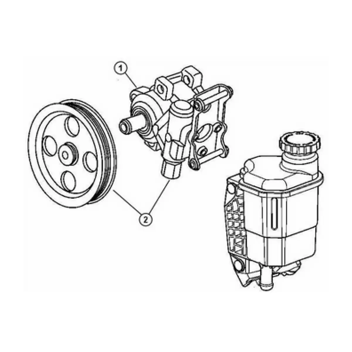2013 To 2018 Dodge Ram Power Steering Pump Upgrade Kit 1