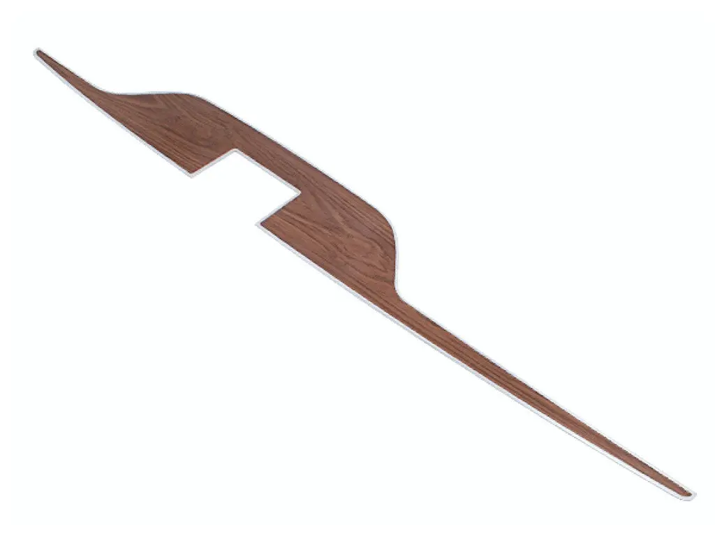 208-A Mopar B,E-Body Woodgrain Console Plate 1