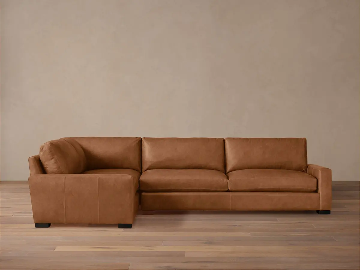 Remington Leather Two-Piece Sectional 1