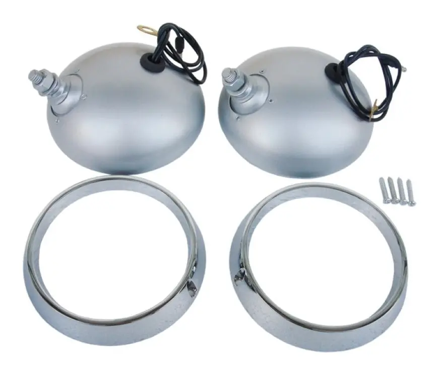 2209 Mopar 1970-71 Plymouth Cuda Road Lamp Housings, Bezels And Pigtails 1