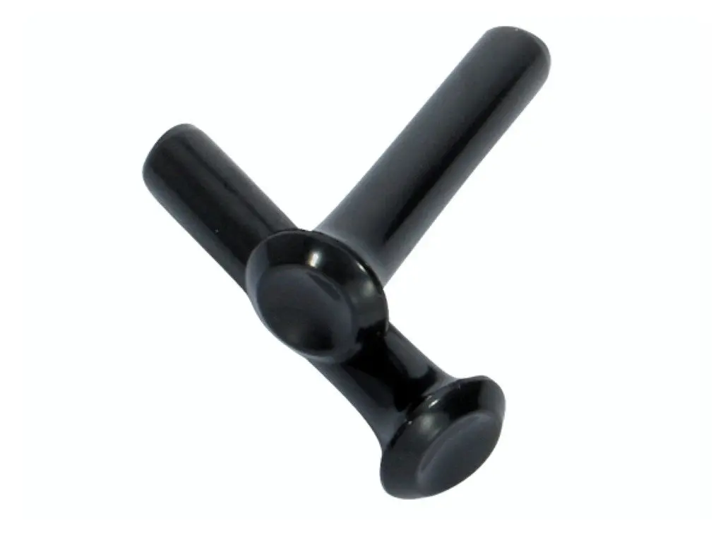 224-Bb Mopar A,B-Body Door Lock Knobs Black 1
