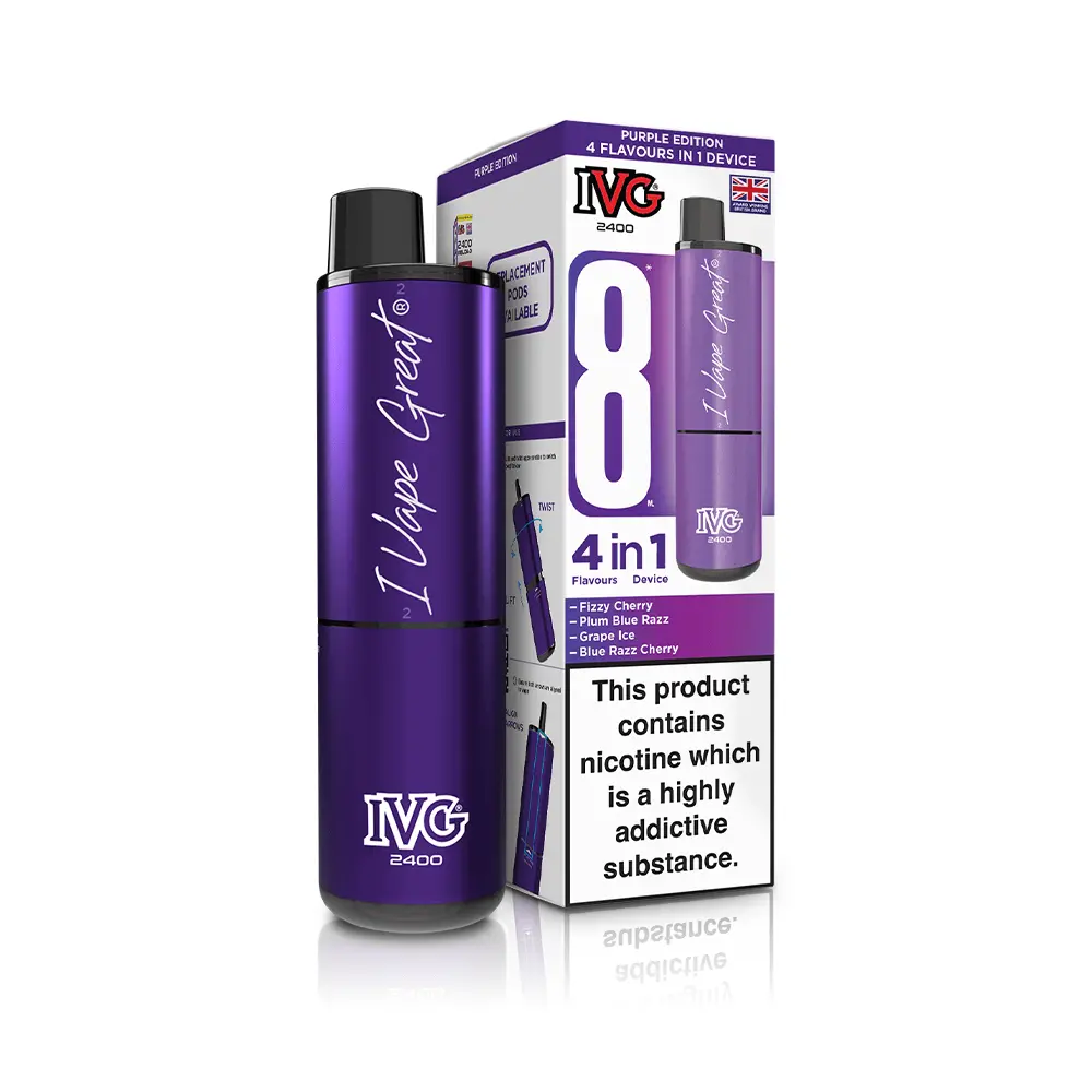 Ivg 2400 4-In-1 Starter Kit Purple Edition 1