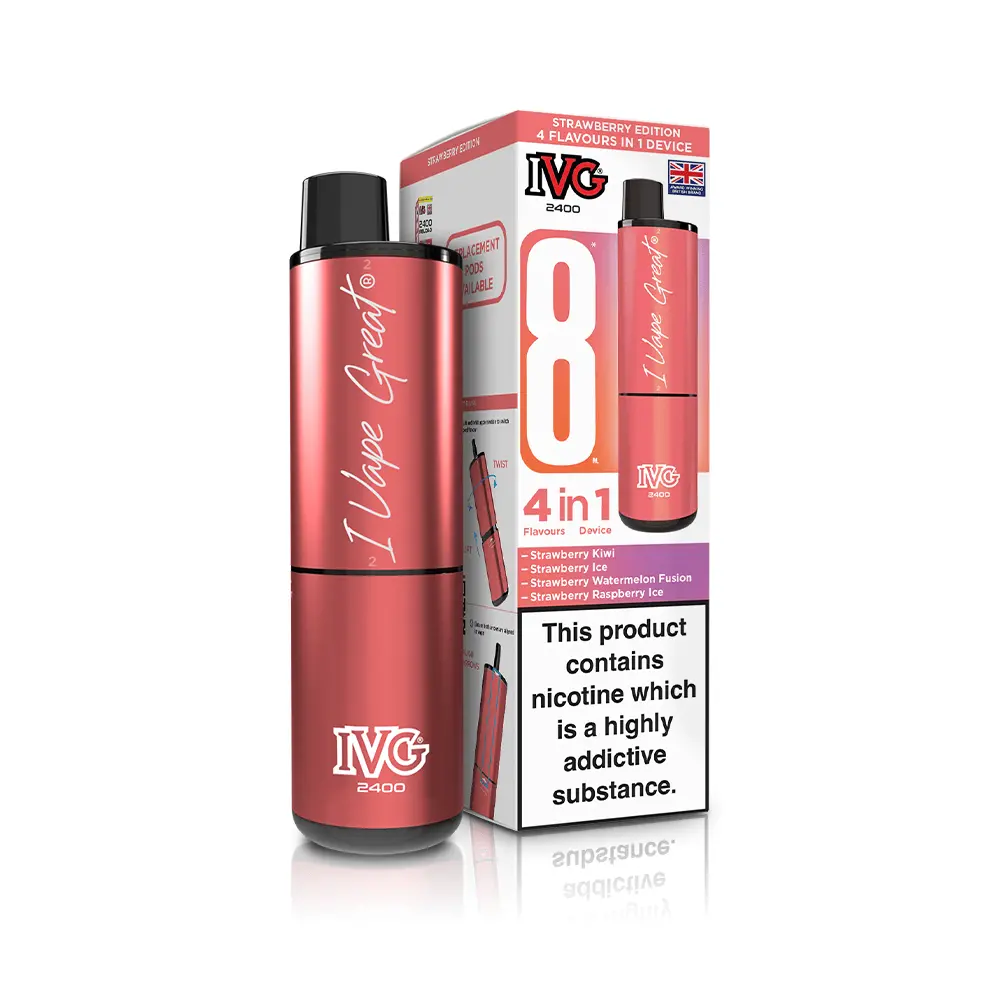Ivg 2400 4-In-1 Starter Kit Strawberry Edition 1