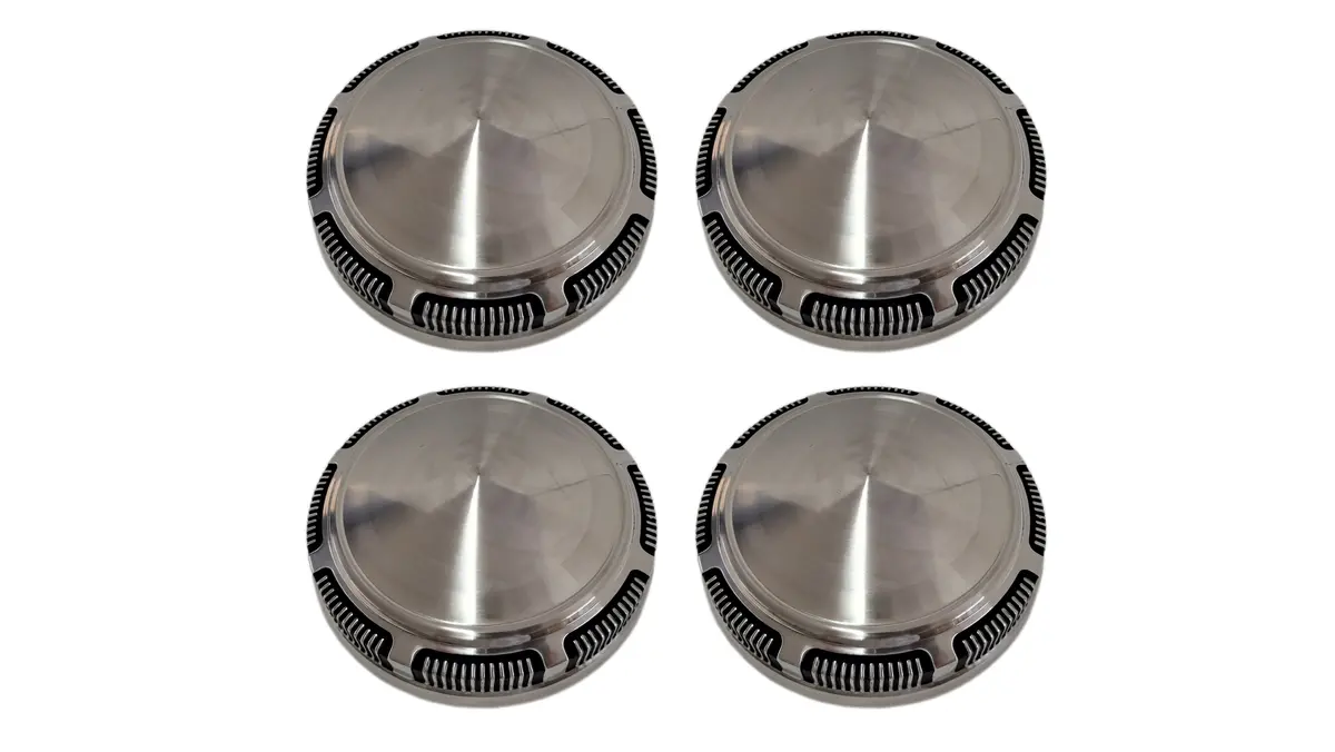 247-Sd Mopar A,B,E-Body Stainless Steel Dog Dish Hub Cap 1