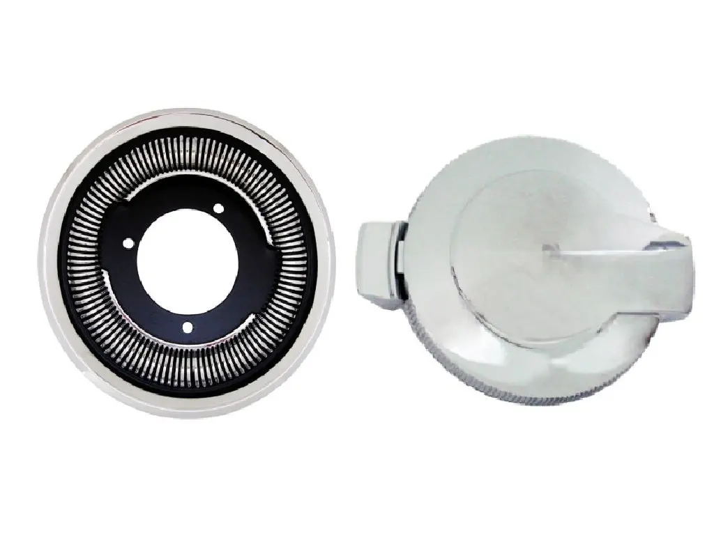 249-68Kit Mopar 1968 Dodge Charger Flip Flop Fuel Cap Set 1