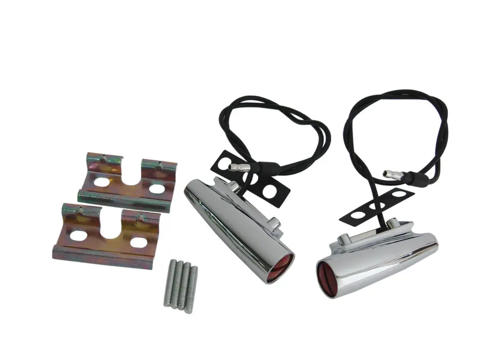 252-69 Mopar 1967-69 Plymouth B-Body Bullet Style Fender-Mounted Turn Signal Indicators 1