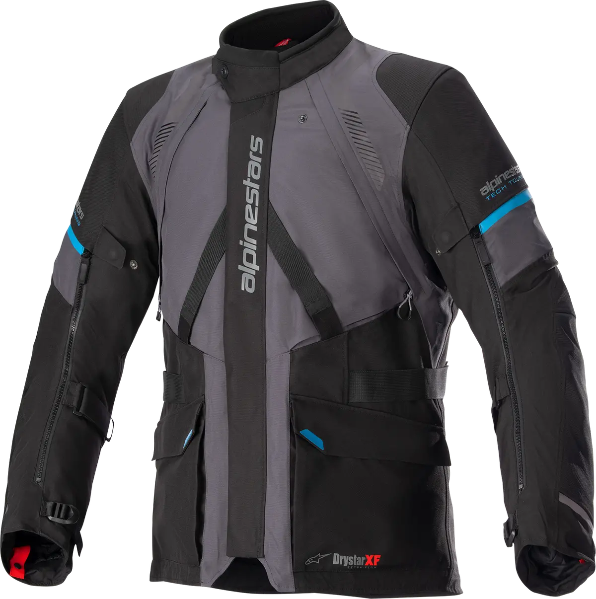Alpinestars Monteira Drystar Xf Motorcycle Jacket — Waterproof/Breathable, Gray/Black/Blue, Size 2Xl 1