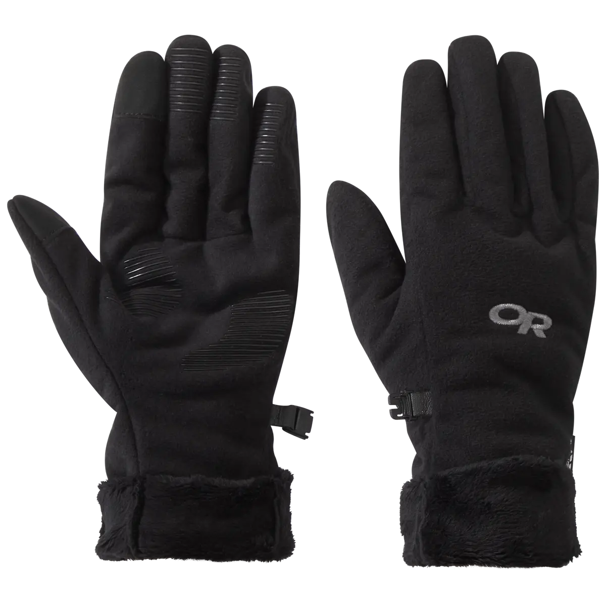 Women's Fuzzy Touchscreen-Compatible Gloves - Image 2