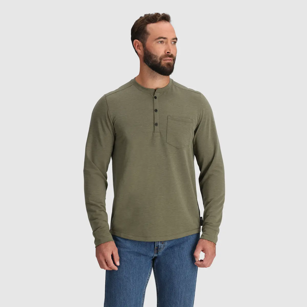 Men's Aberdeen Long Sleeve Henley 1