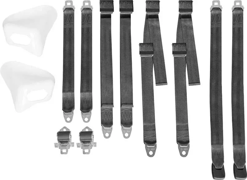 2850-70Buk Mopar 1970 E-Body Bucket Seatbelt Set 1