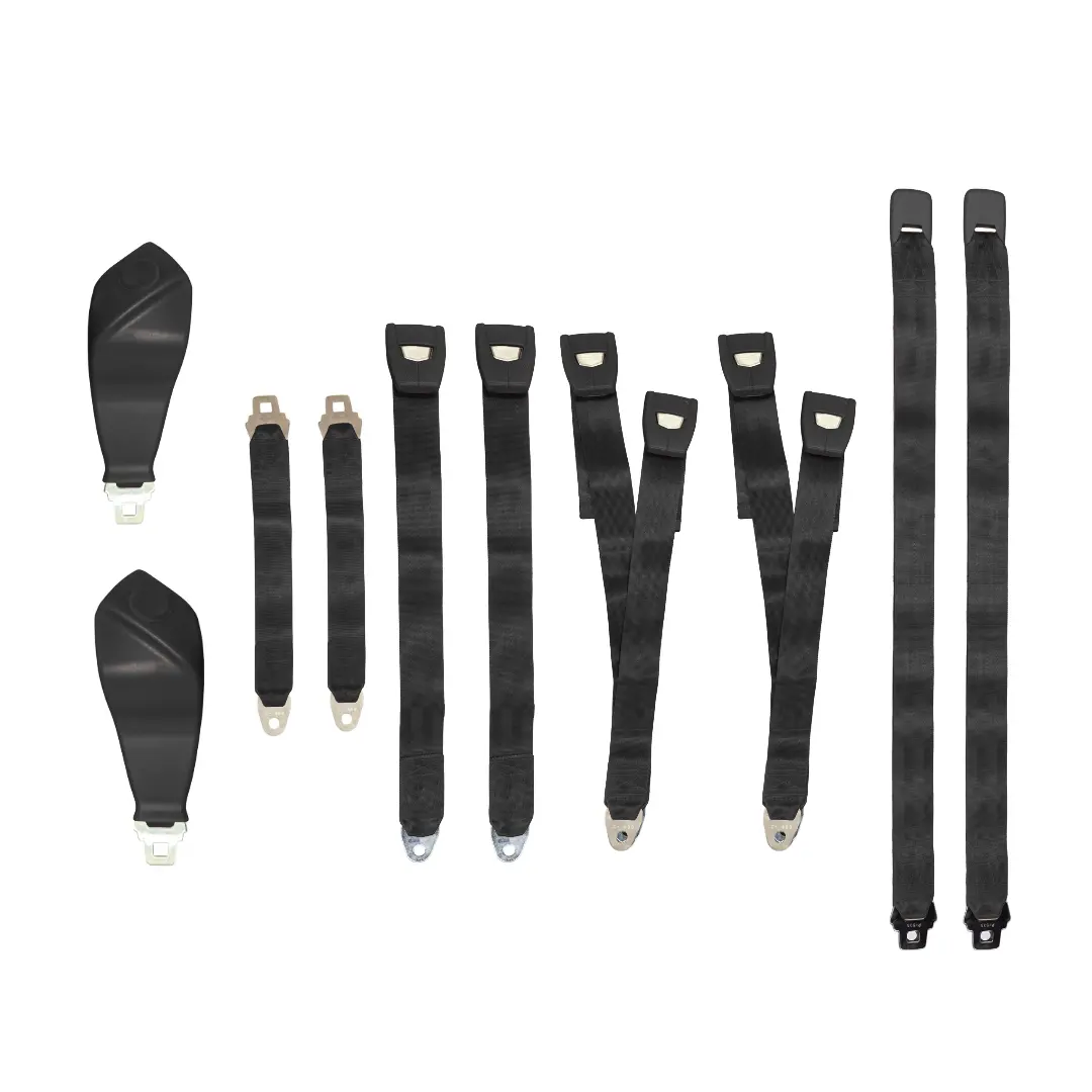 2850-71Buk Mopar 1971 B-Body And E-Body Bucket Seatbelt Set 1