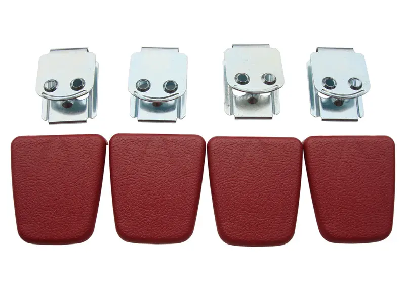 2850-Sbr Mopar A,B,C,E-Body Seatbelt Shoulder Belt Clips (Red) 1
