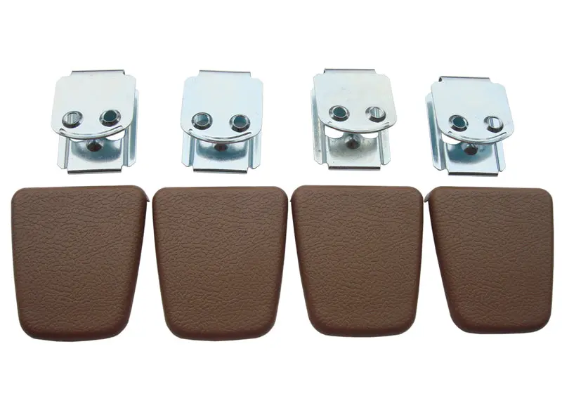 2850-Sbt Mopar A,B,C,E-Body Seatbelt Shoulder Belt Clips (Tan) 1