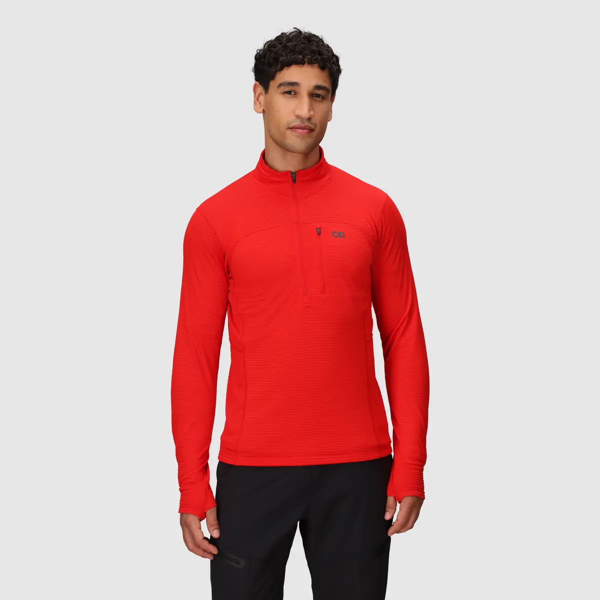 Men's Vigor Grid Fleece Half Zip 1