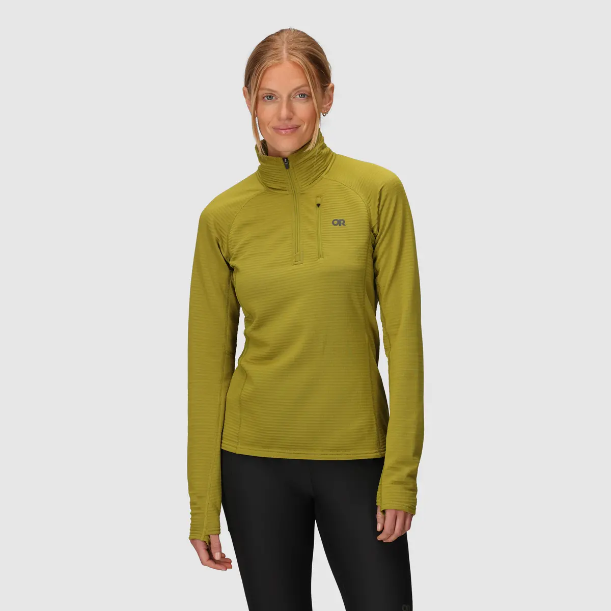 Women's Vigor Grid Fleece Quarter Zip 1