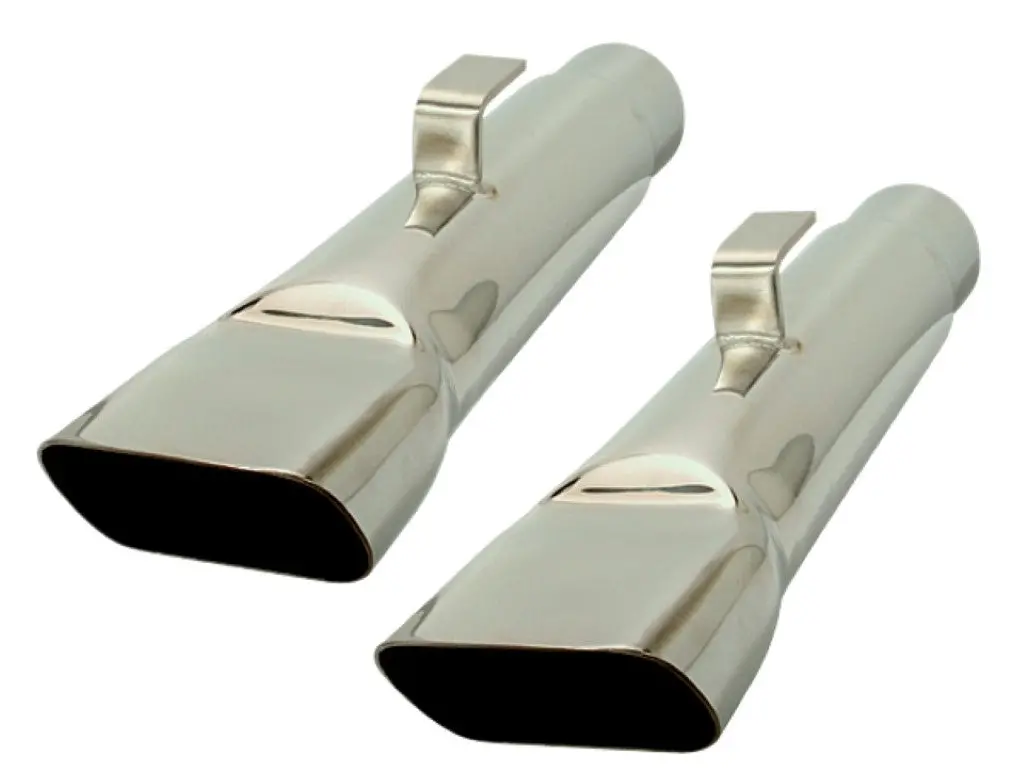 307-S25 Mopar A-Body 2-1/2Inch Big Bore Stainless Steel Exhaust Tips 1