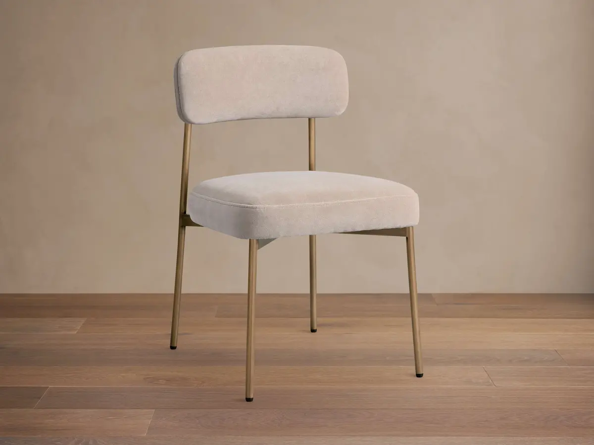 Billie Dining Chair In Antique Brass 1