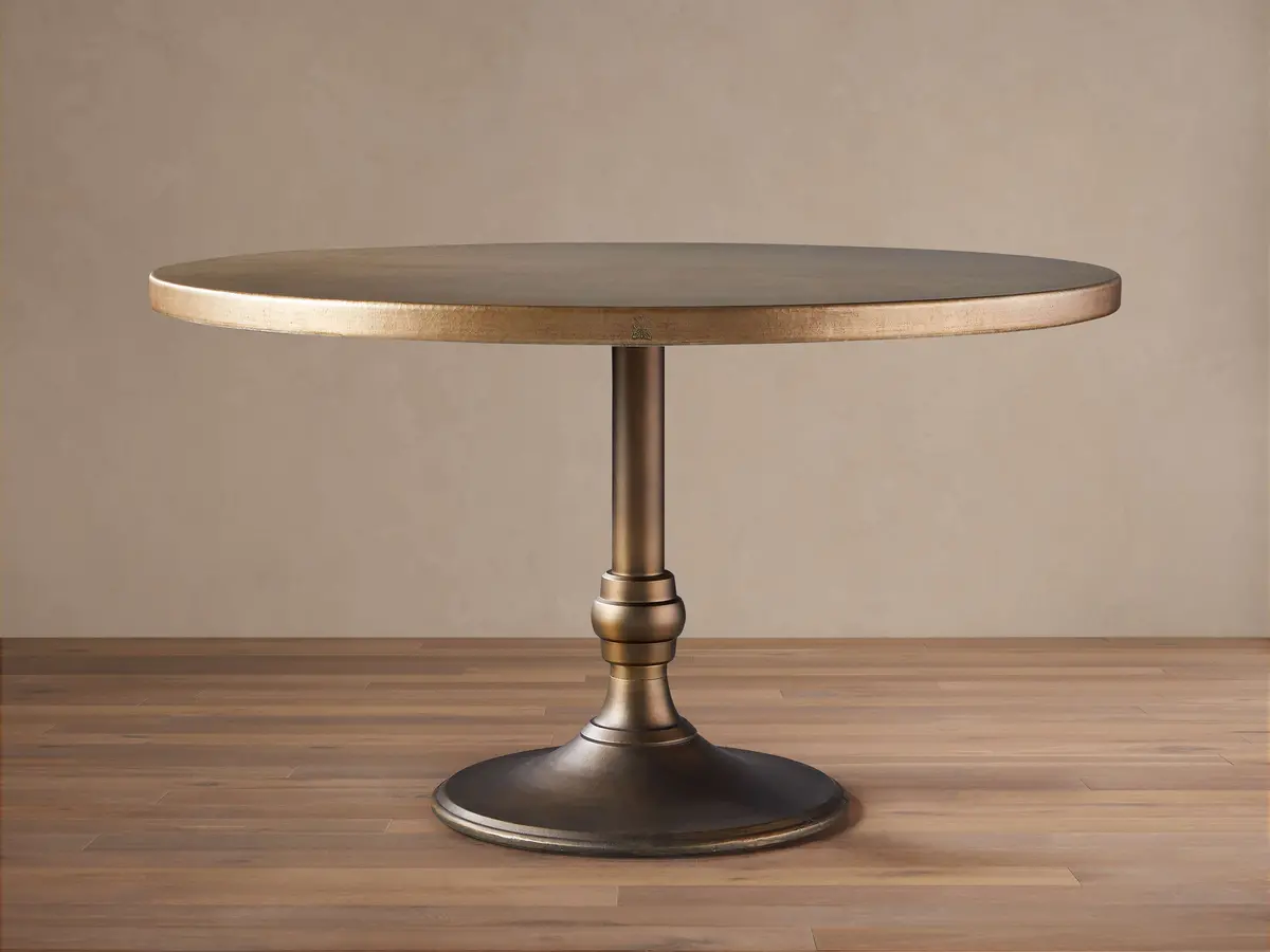 Recycled Metal Bistro Table With Wade Base 1