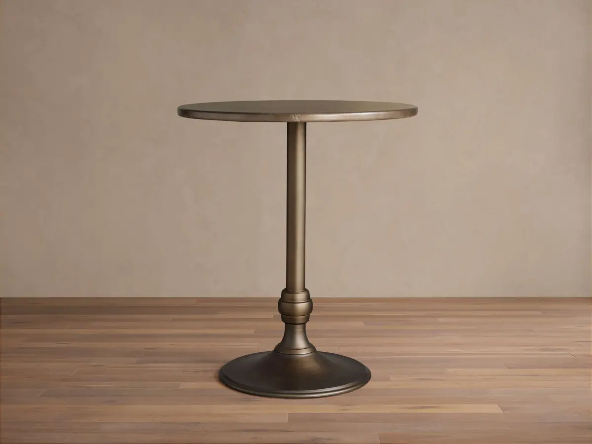 Recycled Metal Bar Table With Wade Base 1