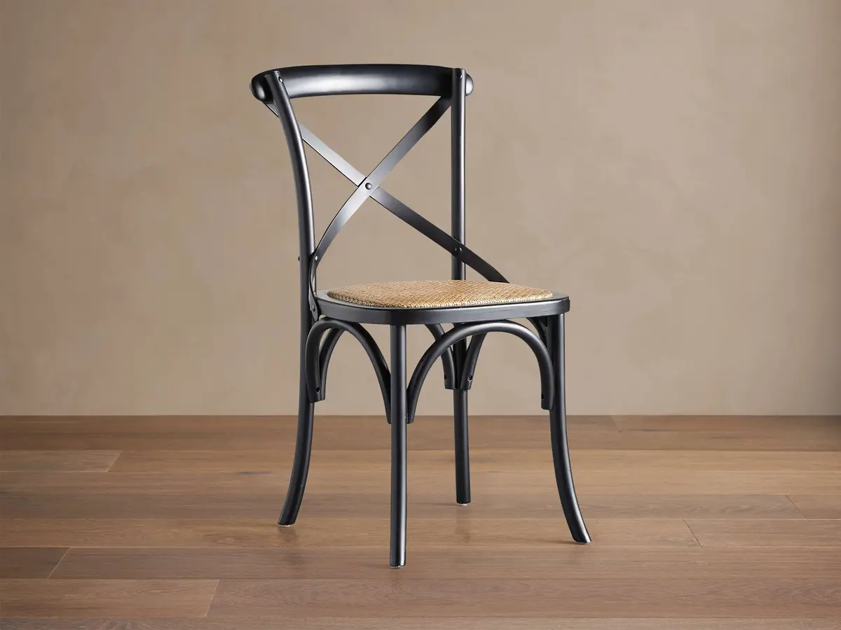 Cadence Dining Chair With Rattan Seat 1