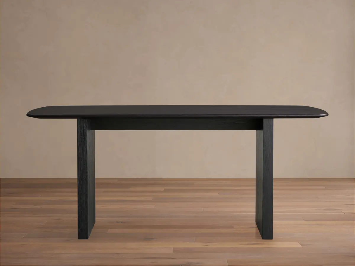 Saint Germain Wood Top Dining Table With Wood Clement Base 1