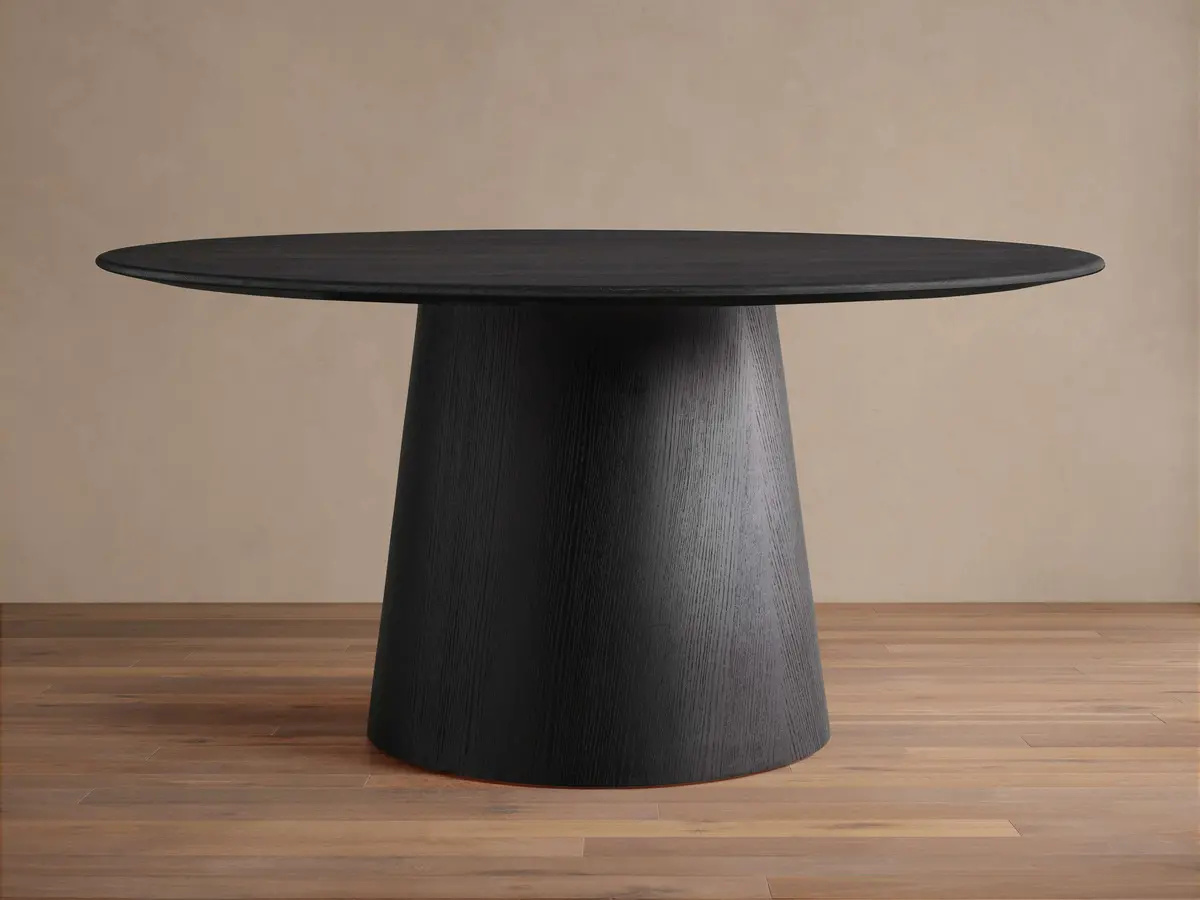 Saint Germain Round Wood Dining Table With Toulouse Base 1