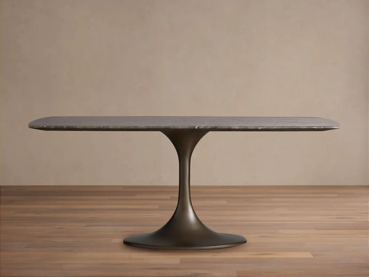 Saint Germain Stone Dining Table With Launette Base 1