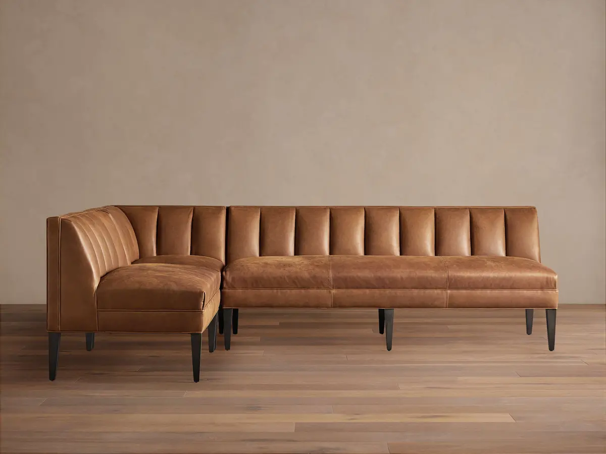 Gates Leather Banquette 1