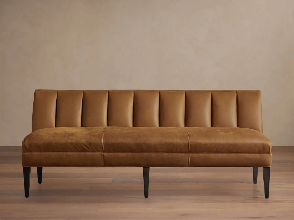 Gates Leather Settee 1