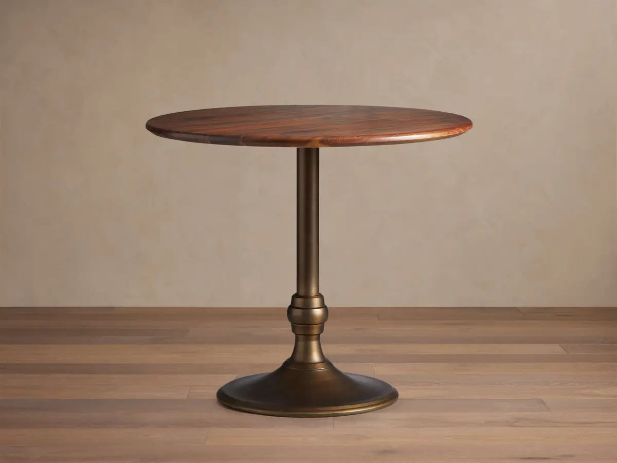 Jacob Counter Table With Wade Base In Brass 1