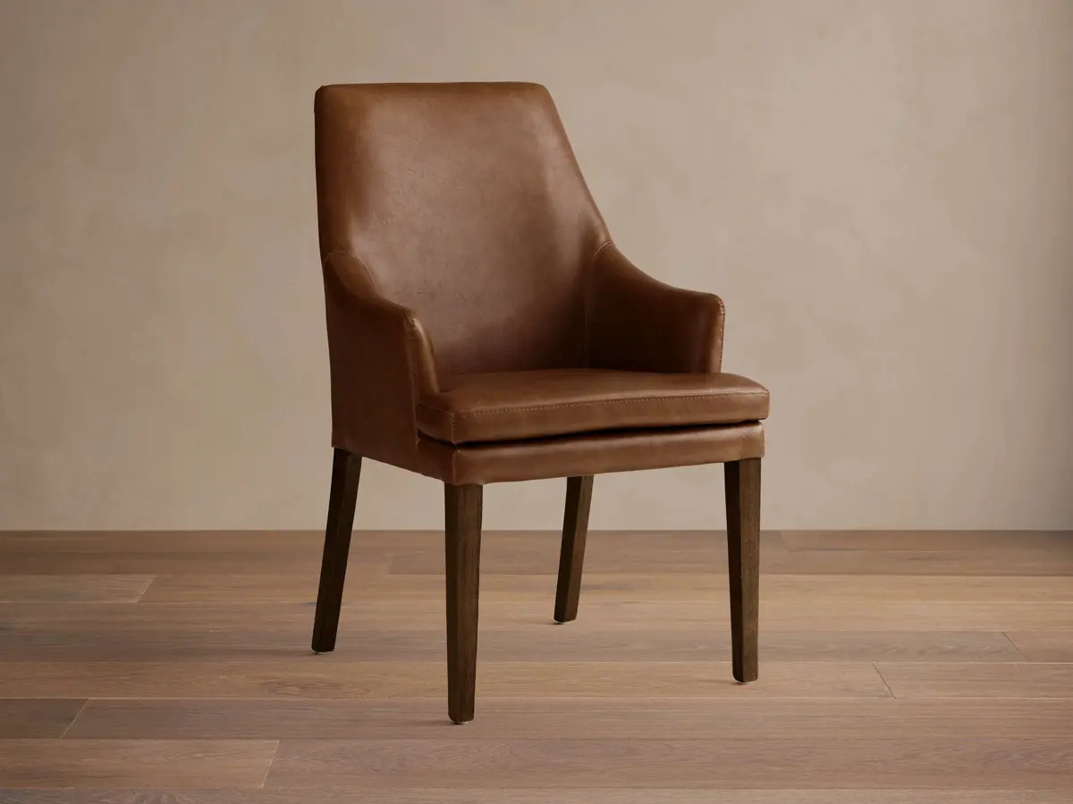 Lunden Faux Leather Dining Arm Chair 1