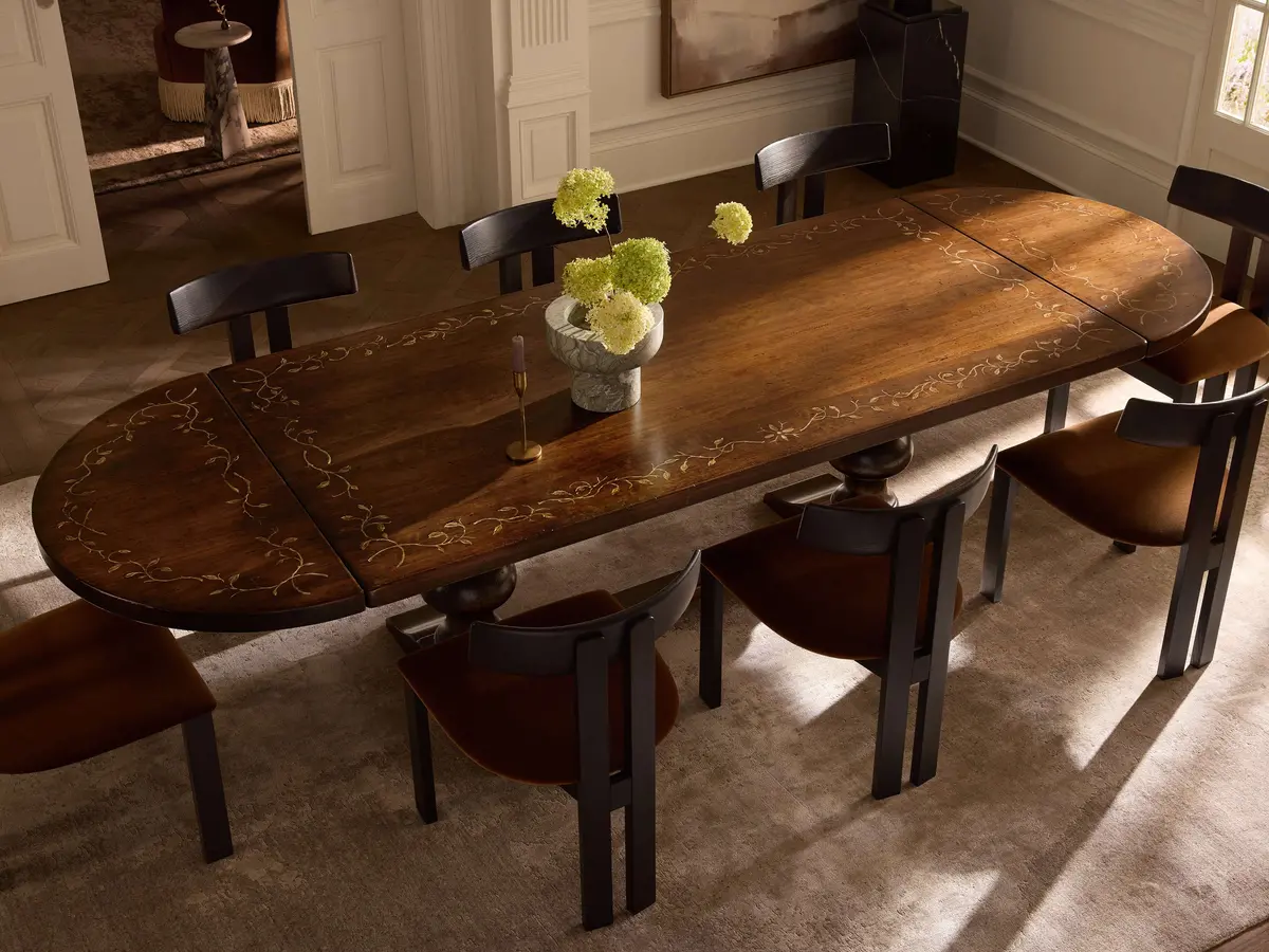 Stefania Oval Extension Dining Table 1