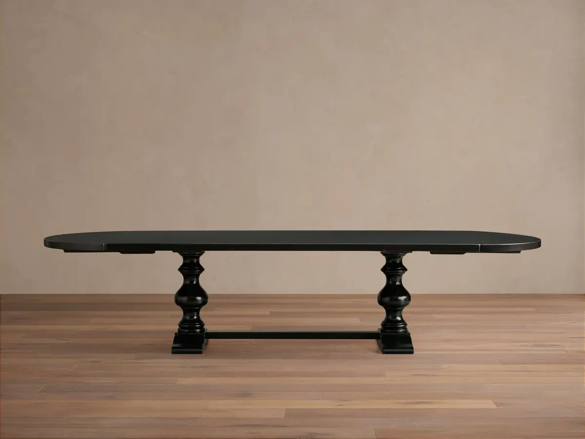 Tuscany Oval Extension Dining Table In Midnight 1