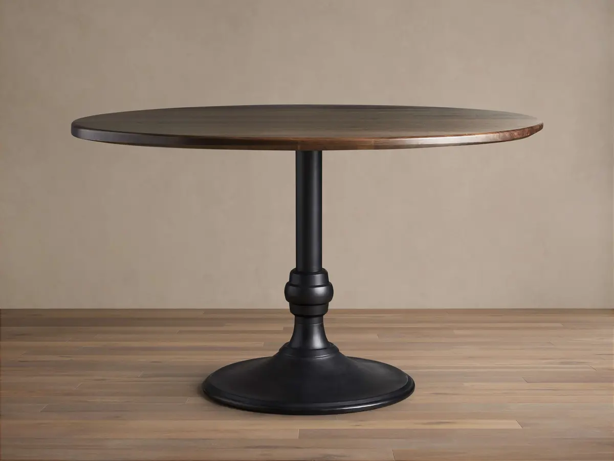 Jacob Round Dining Table With Wade Base 1