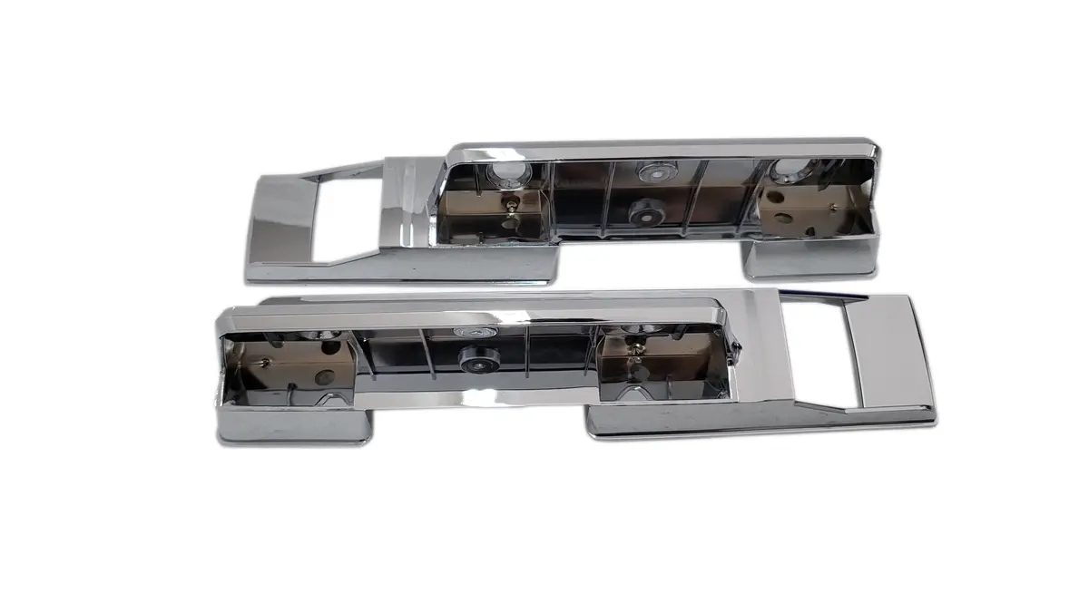 310-67 Mopar 1967 A-Body Chrome Front Armrest Bases 1
