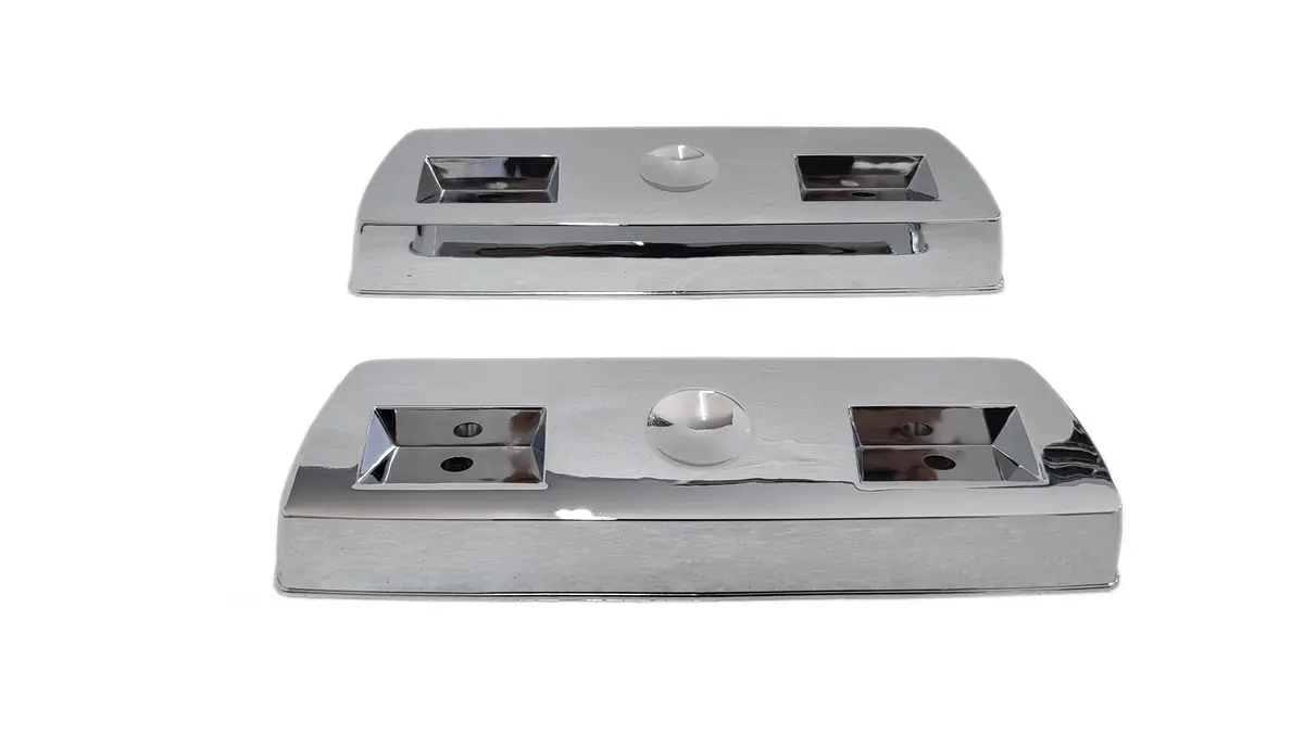 310-R Mopar A-Body Chrome Rear Armrest Base 1