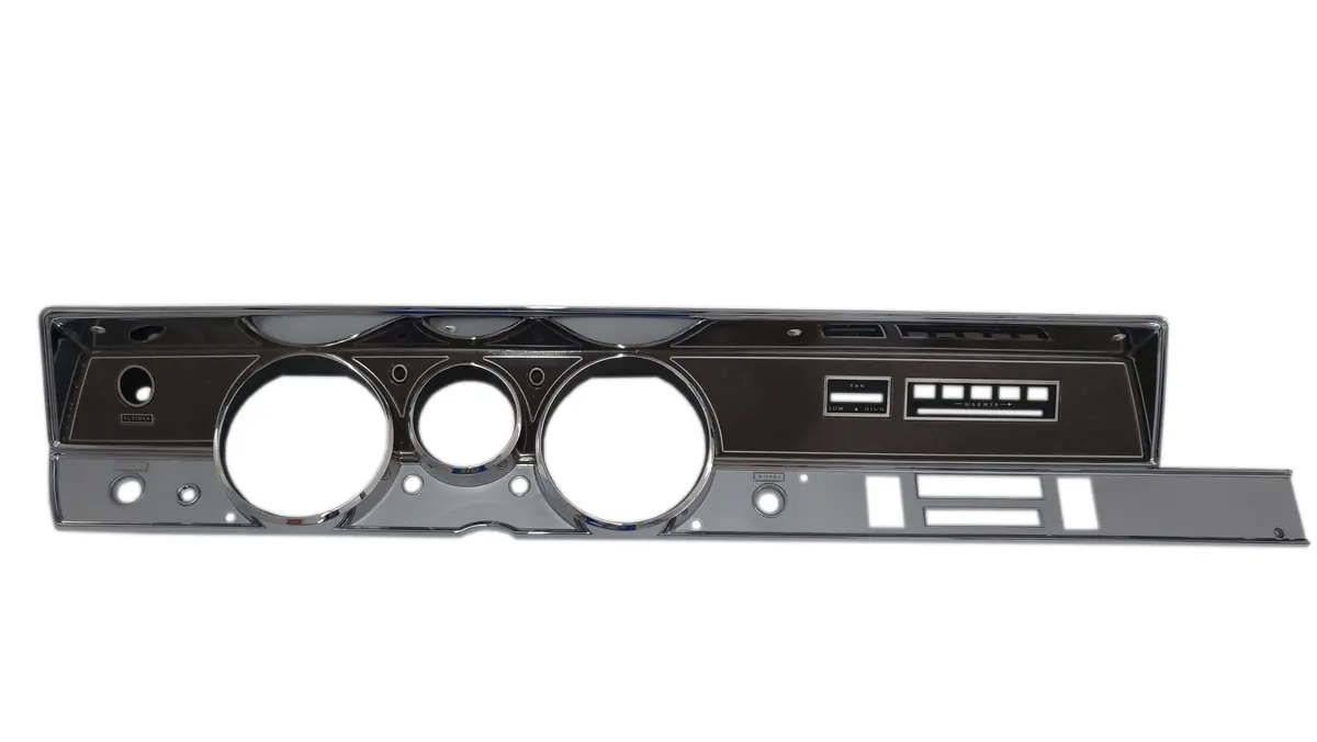 316Dw-69Kit Mopar 1968-69 A-Body Woodgrain Rallye Dash Bezel Kit (No Ac) 1