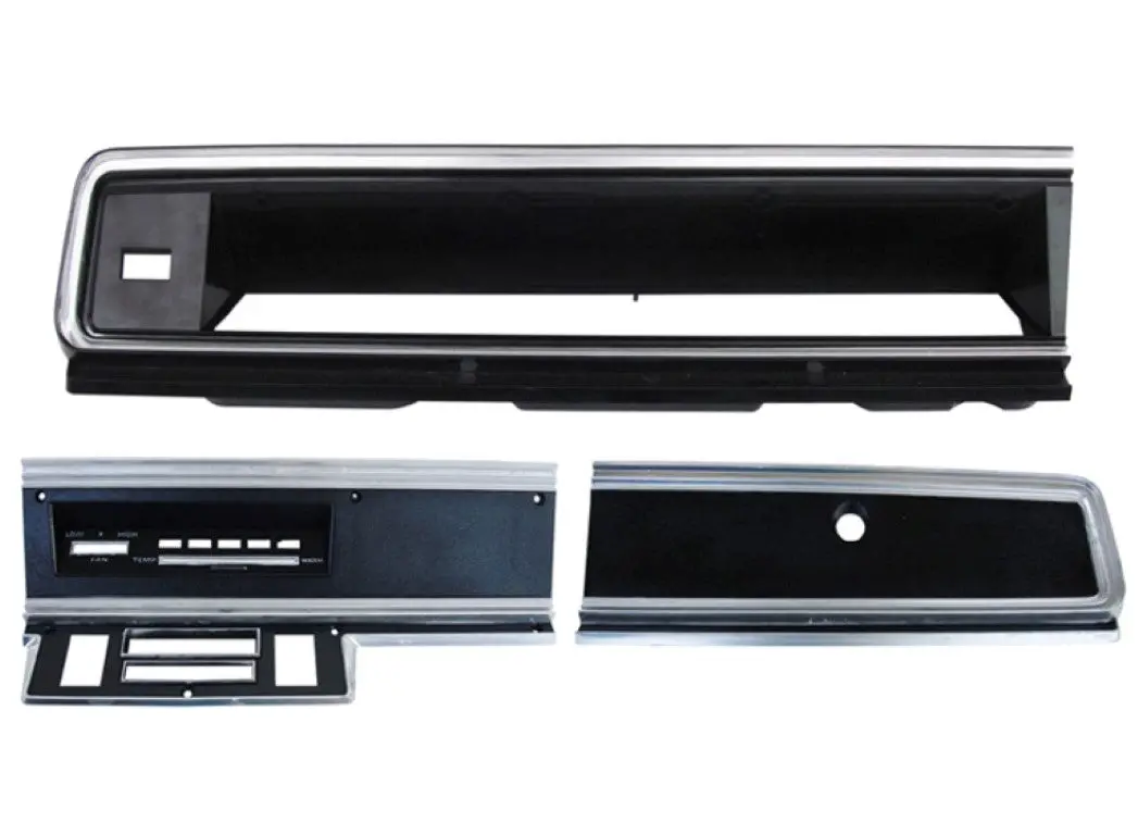 316-D67ackit Mopar 1967-69 Dodge Dart Standard Dash Bezel Kit (Ac) 1